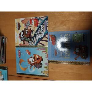 Disney Little Golden Books Lot Cars Mater Lightning McQueen